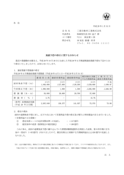 業績予想の修正に関するお知らせ - Mitsubishi Motors