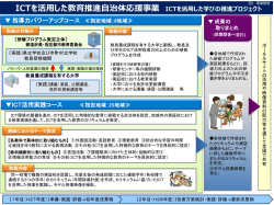 ICTを活用した教育推進自治体応援事業 ICTを活用した学びの推進