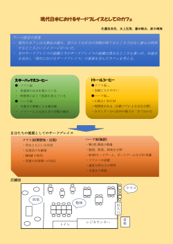 現代日本におけるサードプレイスとしてのカフェ