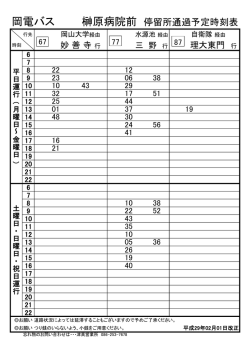 榊原病院前