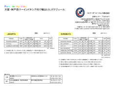 Forwarder Agent inc. 大阪・神戸受け～インドネシア向け輸出LCL