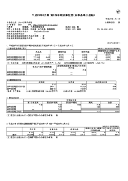 リョービ(株) 2017年3月期 第3四半期 決算短信・補足資料
