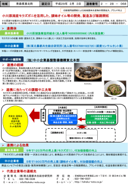 調味オイル等の開発、製造及び販路開拓（PDF形式：201KB）