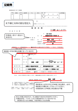 記載例 - 青森市