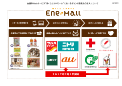 提携企業のポイントに移行できる 2017年2月1日開始 ①サービスを利用