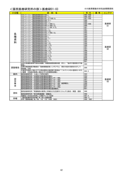 ＜国民医療研究所の部＞医療研01-03