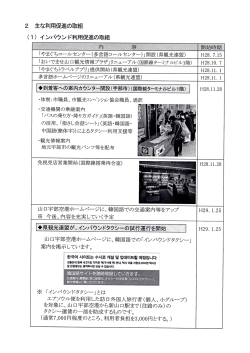 インバウンド利用促進の取組 （PDF : 769KB）