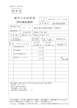 単価契約 - 瑞浪市