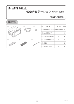 HDDナビゲーション NH3N-W58 08545