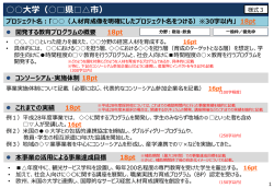 （人材育成像を明確にしたプロジェクト名をつける）※30字以内」 18pt
