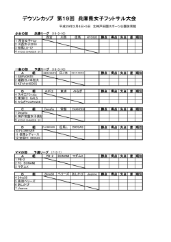 デウソンカップ 第19回 兵庫県女子フットサル大会