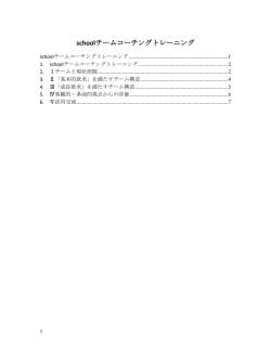 schoolチームコーチングトレーニング