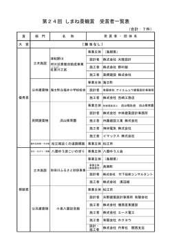 受賞者一覧表 - www3.pref.shimane.jp_島根県