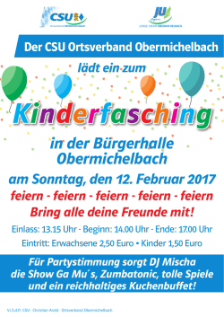 in der B&uuml;rgerhalle Obermichelbach