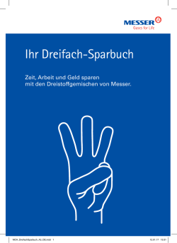 Ihr Dreifachsparbuch - Messer | Dreifachsparer