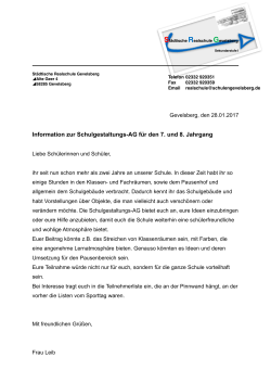 Infoblatt - Realschule Gevelsberg