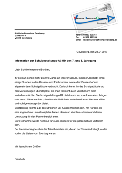 Infoblatt - Realschule Gevelsberg