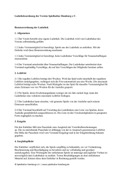 Ludotheksordnung des Vereins Spielkultur Hamburg e.V.