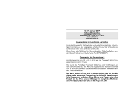 Informationstblatt Nr. 01/Januar 2017