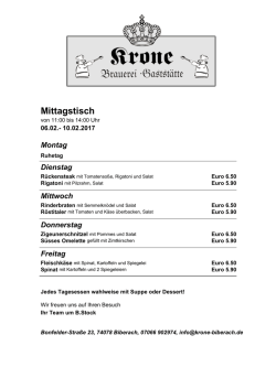 Drucken - Gastst&auml;tte Krone Biberach