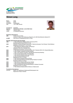 Simon Lang - Polizei Bayern