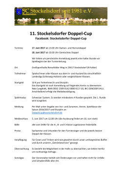 11. Stockelsdorfer Doppel-Cup