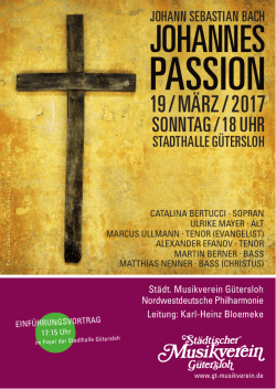 Infokarte - St&auml;dtischer Musikverein G&uuml;tersloh eV