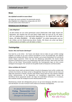 Infobladl Jan 2017fertig - Sportstudio f&uuml;r die Frau Regensburg