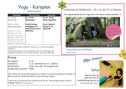 Drop-In Yogastunden Yoga