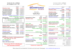 Terminkalender 2017 - Freie Waldorfschule Apensen