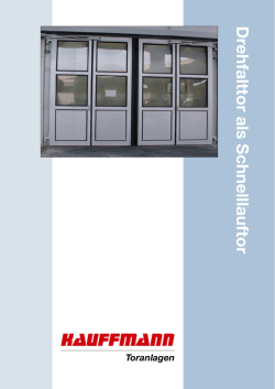 Drehfalttor als Schnelllauftor