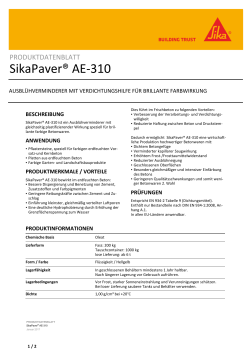 SikaPaver AE-310 - Sika Deutschland