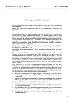 Drucksachen allgemein - Nieders&auml;chsischer Landtag