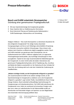 Presse Information - Bosch Media Service