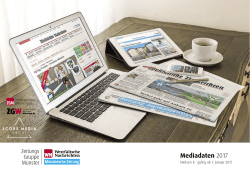 Mediadaten 2017 - Zeitungsgruppe Münster