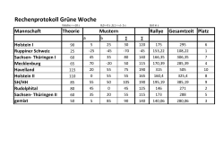 Ergebnis JZ Bln Gesamt - Pferdezuchtverband M/V