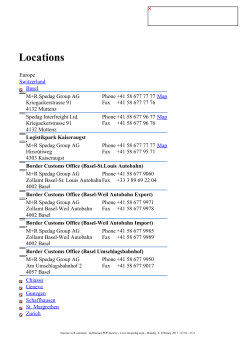 Locations - m+r spedag group