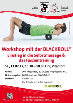 Blackroll-Workshop - Fitness