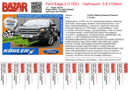 Ford Edge 2.0 TDCi - Verbrauch: 5.8 l/100km CO2