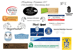 Hengstk&ouml;rung Neum&uuml;nster 2017 Mit freundlicher Unterst&uuml;tzung durch