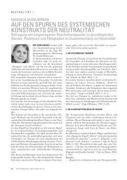 auf den spuren des systemischen konstrukts der neutralit&auml;t
