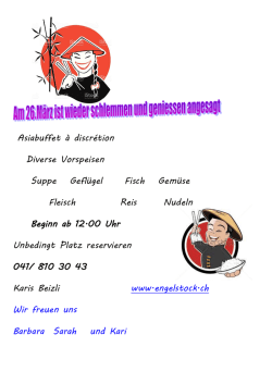 Informationen... - Kari`s Beizli am Engelstock