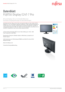Datenblatt FUJITSU Display E24T