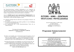 Programm Sommer17 - EKIZ - Westliches Mittelgebirge