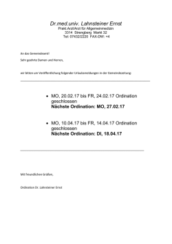 Dr.med.univ. Lahnsteiner Ernst