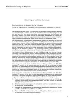Drucksachen allgemein - Nieders&auml;chsischer Landtag