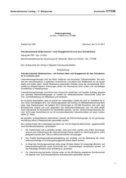 Drucksachen allgemein - Nieders&auml;chsischer Landtag