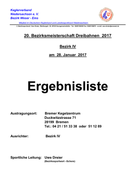 Ergebnisliste - Kegeln Total