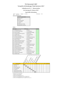 Spielplan Senioren - TSV Mariendorf 1897 e. V.