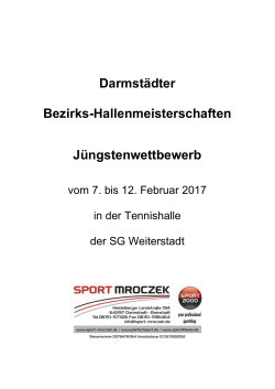 Jüngstenwettbewerb 2017 - Tennisbezirk Darmstadt